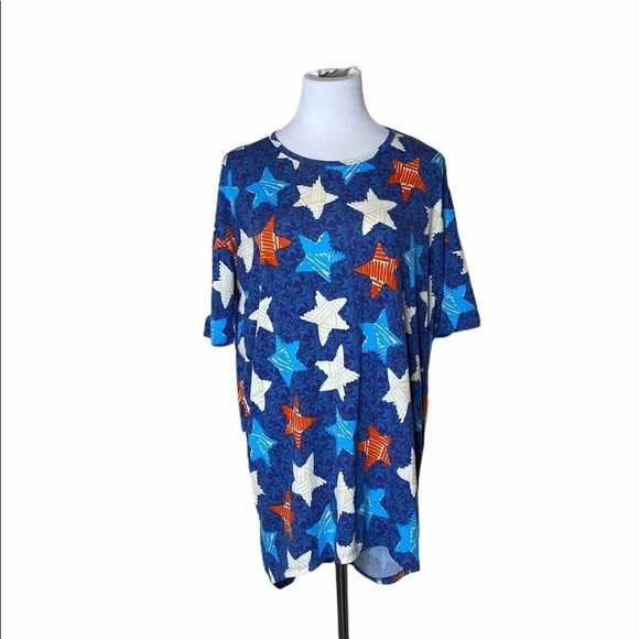 Lularoe Irma 4th of July Stars Tunic - Picture 1 of 4